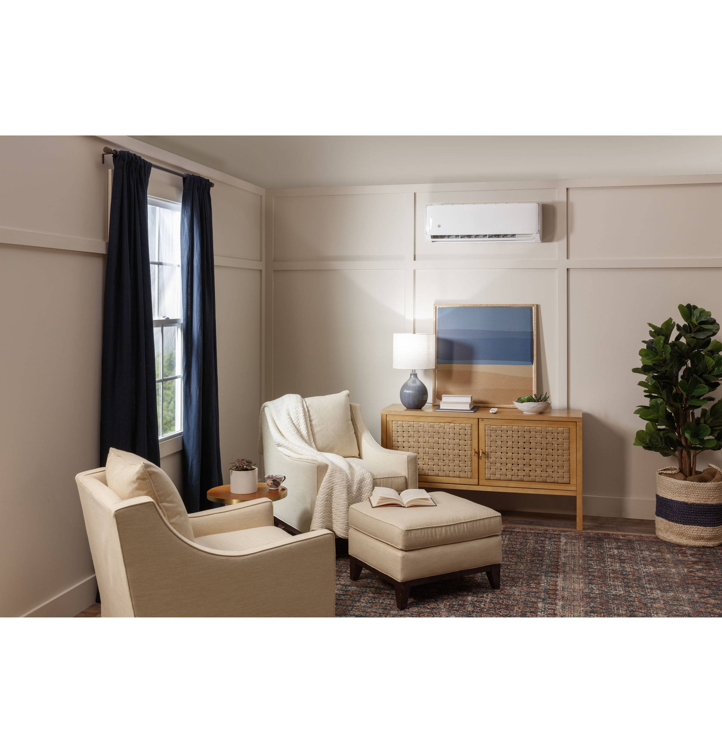 Caliber Series 115V 12,000 BTU Single-Zone Ductless Highwall Indoor Unit ASYW12CRAWA, product image 2 of 6