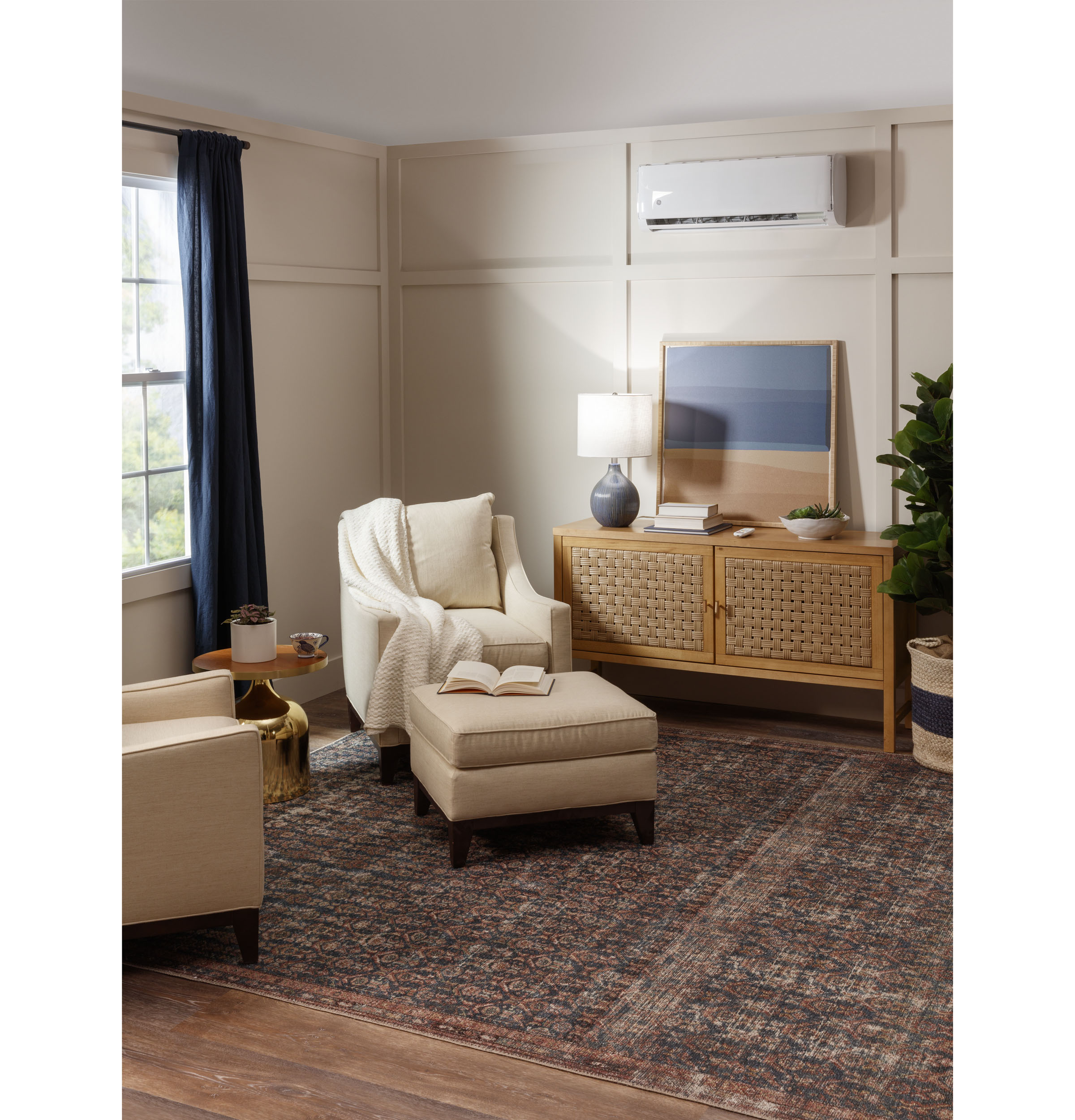 Caliber Series 115V 12,000 BTU Single-Zone Ductless Highwall Indoor Unit ASYW12CRAWA, product image 3 of 6