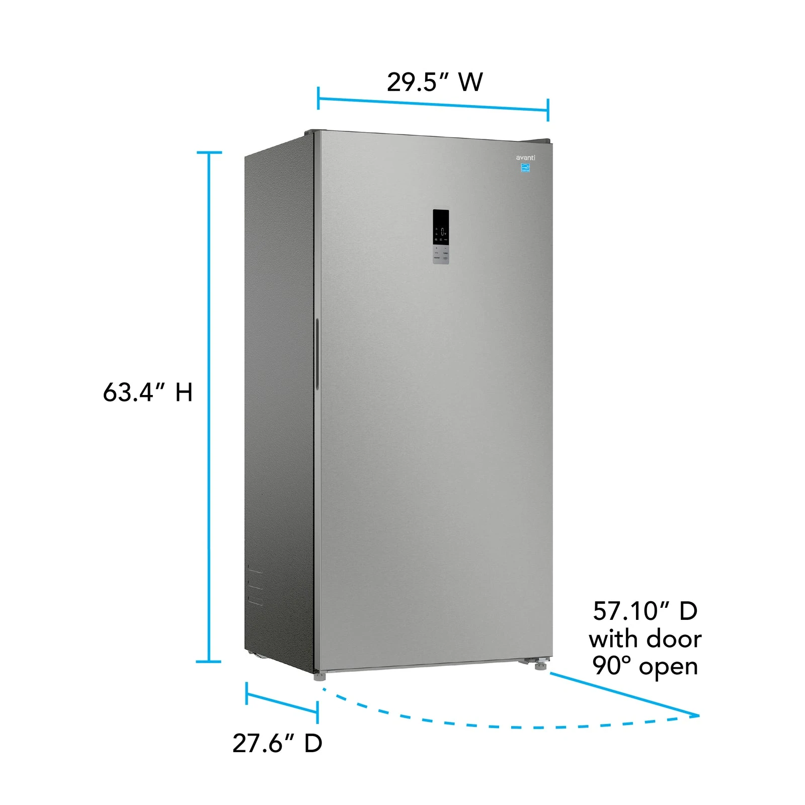 MaxxSpace Garage-Ready 17 cu. ft. Convertible Upright Freezer AV170VFLJM0SS, product image 11 of 16