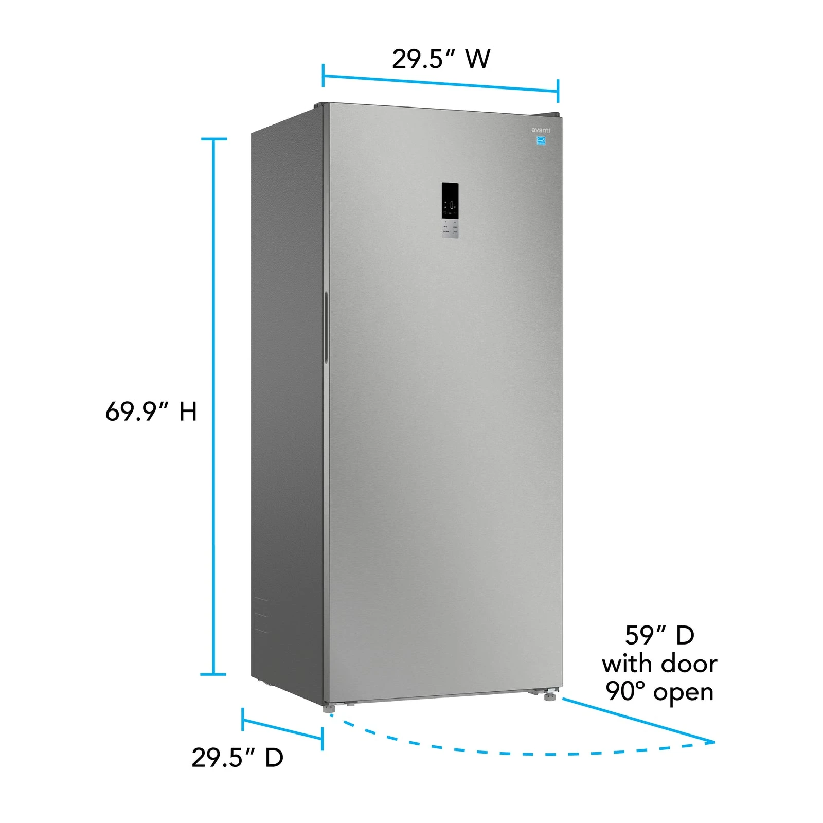 MaxxSpace Garage-Ready 21 cu. ft. Convertible Upright Freezer AV210VFLJM0SS, product image 11 of 16