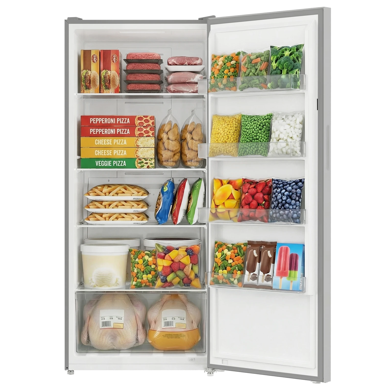 MaxxSpace Garage-Ready 21 cu. ft. Convertible Upright Freezer AV210VFLJM0SS, product image 12 of 16