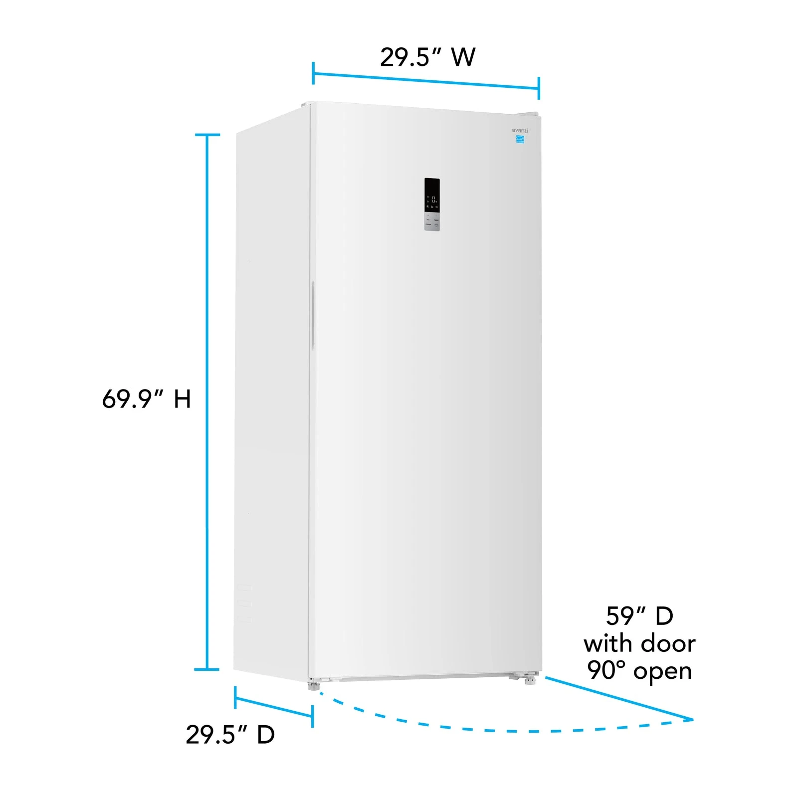 Avanti MaxxSpace Garage-Ready 21 cu. ft. Convertible Upright Freezer AV210VFLJM0W