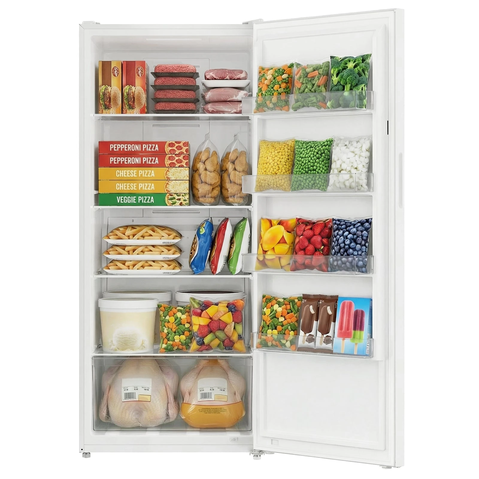 Avanti MaxxSpace Garage-Ready 21 cu. ft. Convertible Upright Freezer AV210VFLJM0W