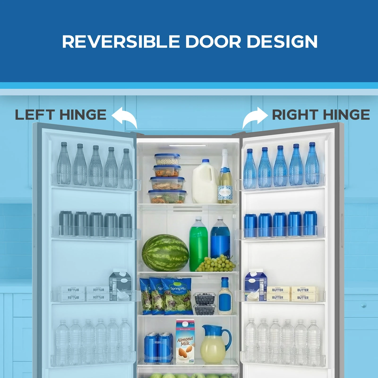 MaxxSpace Garage-Ready 23 cu. ft. Convertible Upright Freezer AV230VFLJM0SS, product image 8 of 17