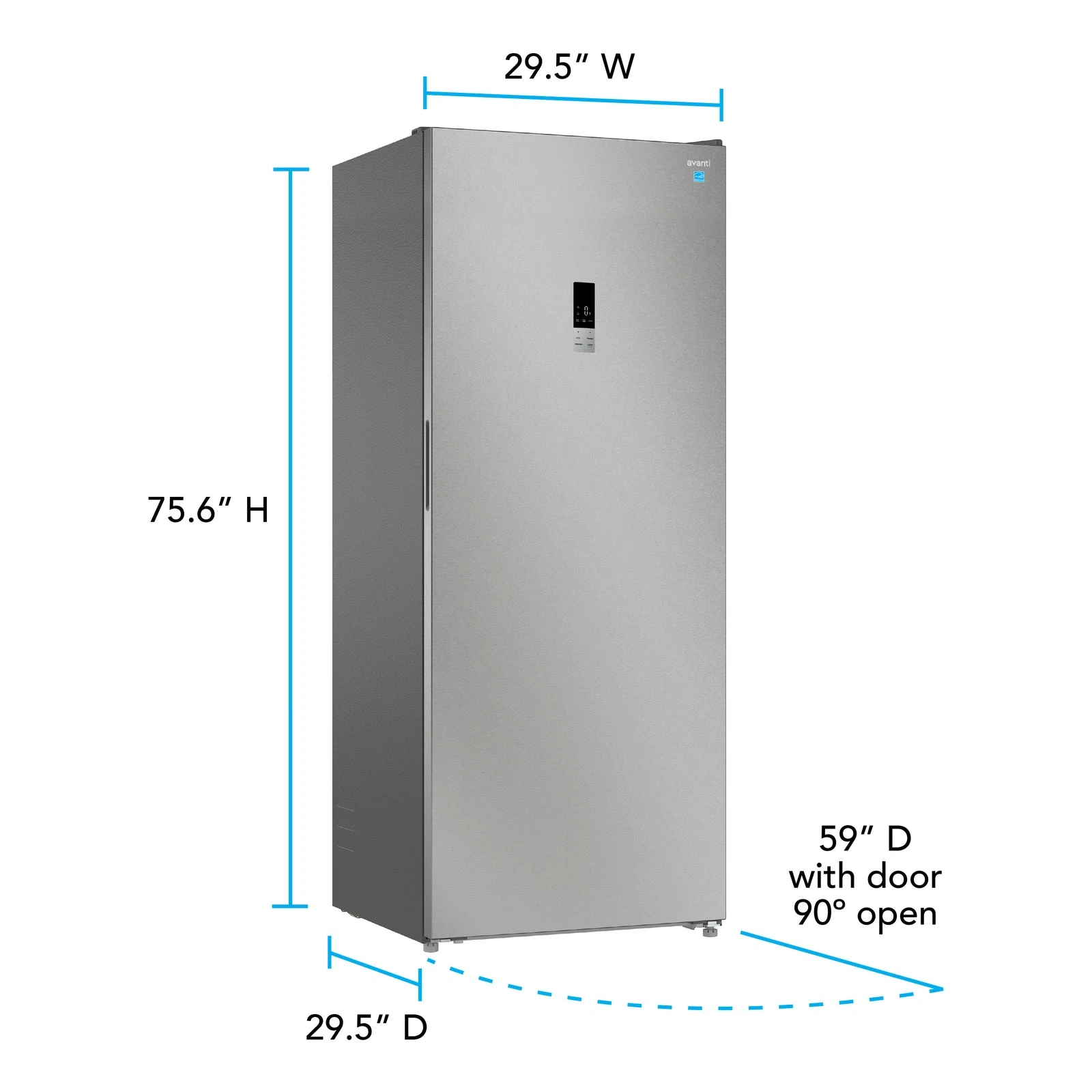 MaxxSpace Garage-Ready 23 cu. ft. Convertible Upright Freezer AV230VFLJM0SS, product image 12 of 17