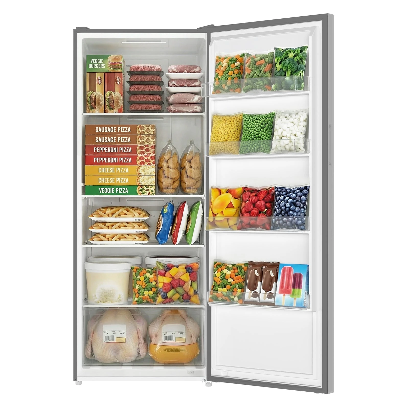 MaxxSpace Garage-Ready 23 cu. ft. Convertible Upright Freezer AV230VFLJM0SS, product image 13 of 17
