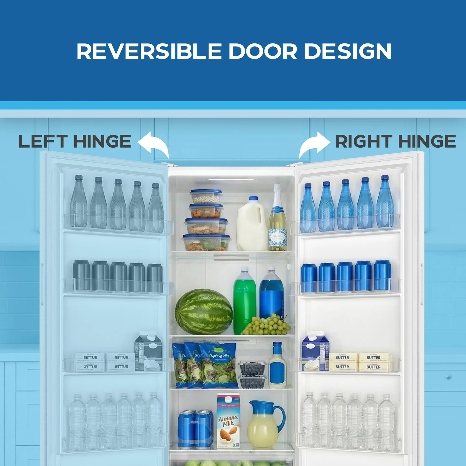 MaxxSpace Garage-Ready 23 cu. ft. Convertible Upright Freezer AV230VFLJM0W, product image 8 of 17