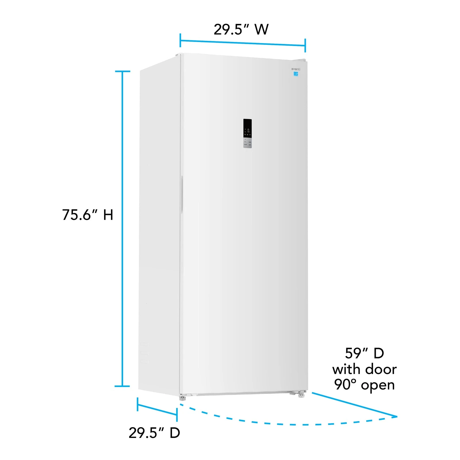 MaxxSpace Garage-Ready 23 cu. ft. Convertible Upright Freezer AV230VFLJM0W, product image 12 of 17