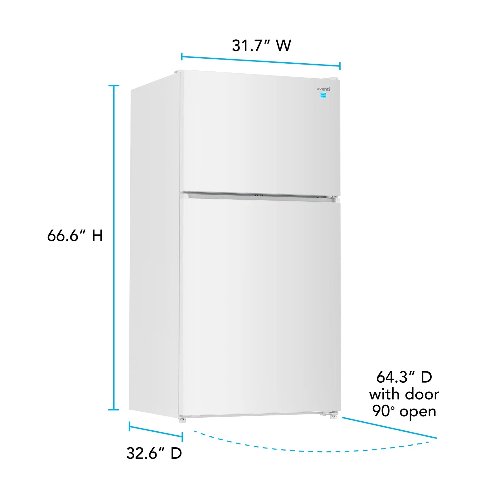 Avanti MaxxSpace Garage-Ready 24 cu. ft. Refrigerator AVFF24DLJM0W