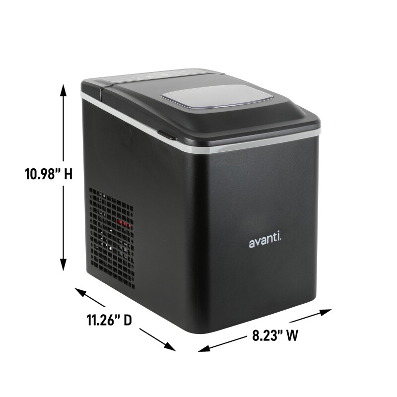 Avanti Mighty Ice Countertop Bullet Ice Maker AVIM2625BK