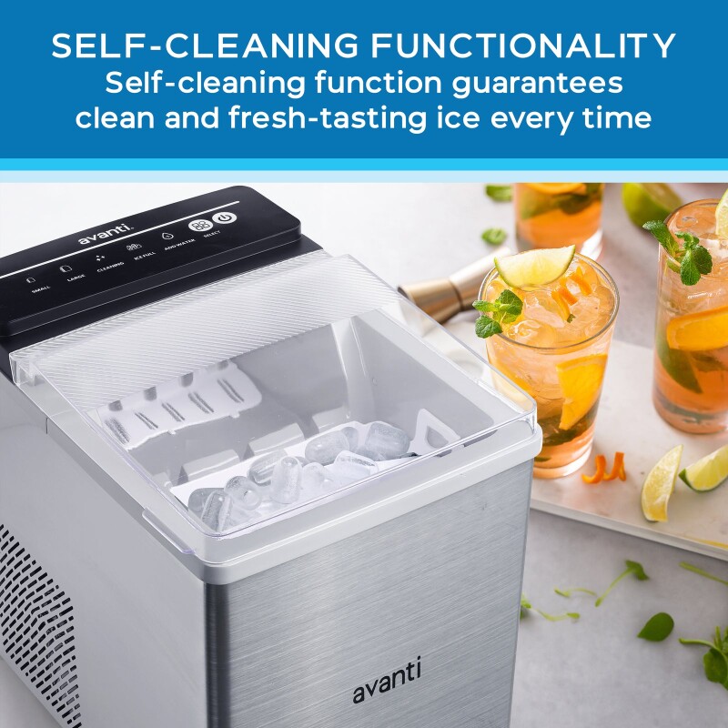 Avanti Speedy Ice Countertop Bullet Ice Maker AVIM333SIS