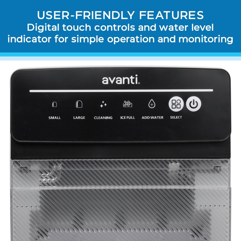 Avanti Speedy Ice Countertop Bullet Ice Maker AVIM333SIS