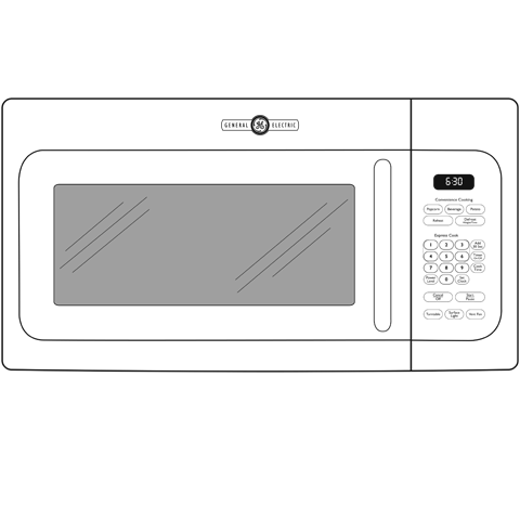 GE Artistry Series 1.6 Cu. Ft. Over-the-Range Microwave Oven view 9