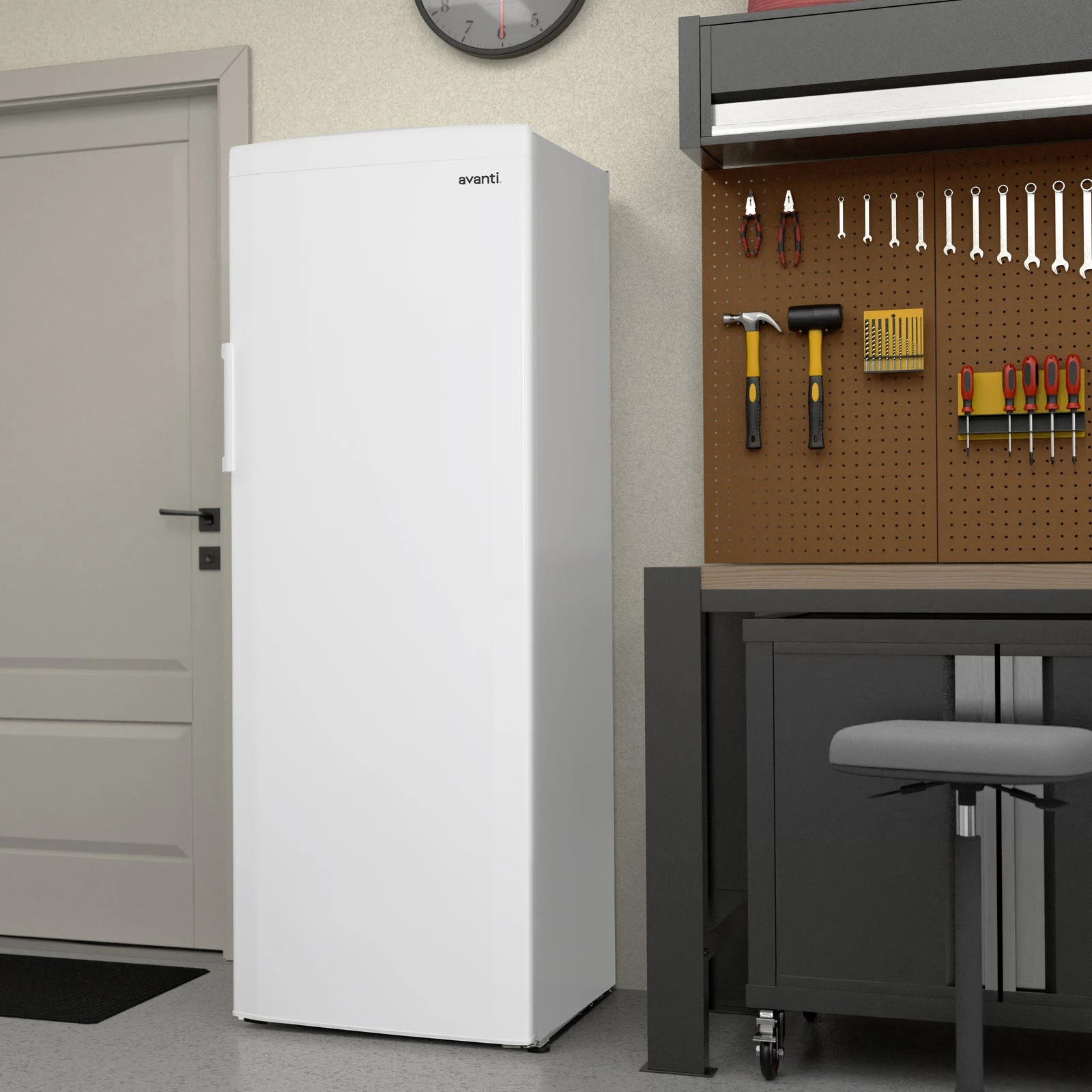 11 cu. ft. gross / 9.3 cu. ft. net capacity - Garage Ready Vertical Freezer with 7 Drawers AVVF93DWH, product image 3 of 10