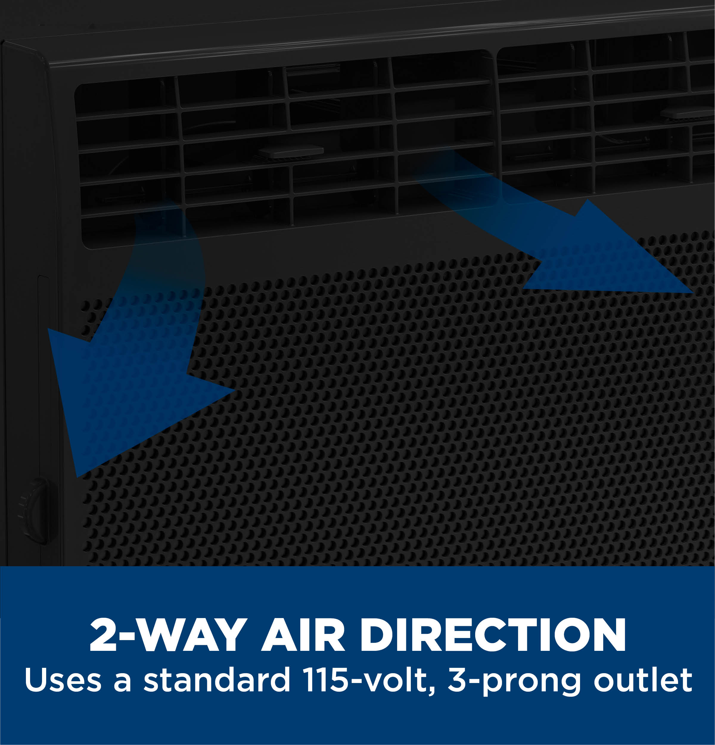 5,000 BTU Mechanical Window Air Conditioner for Small Rooms up to 150 sq ft., Black AWAS05BBA