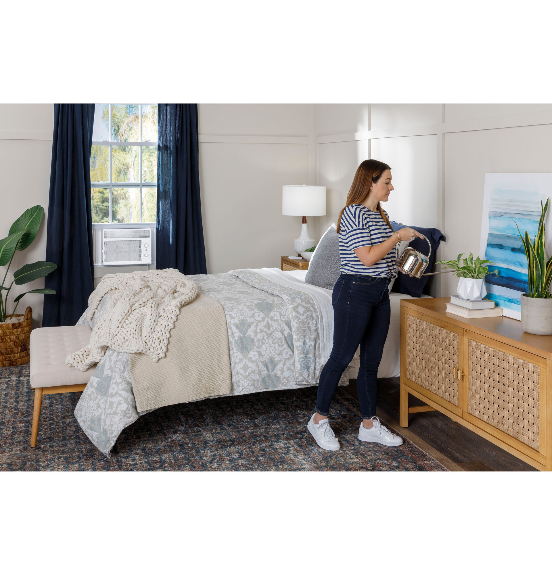 GE® 5,000 BTU Mechanical Window Air Conditioner for Small Rooms up to 150 sq ft. AWAS05BWA
