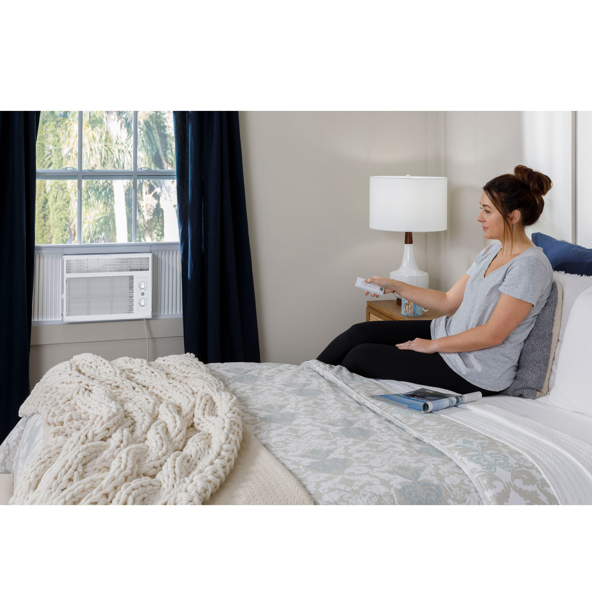 GE® 5,000 BTU Mechanical Window Air Conditioner for Small Rooms up to 150 sq ft. AWAS05BWA