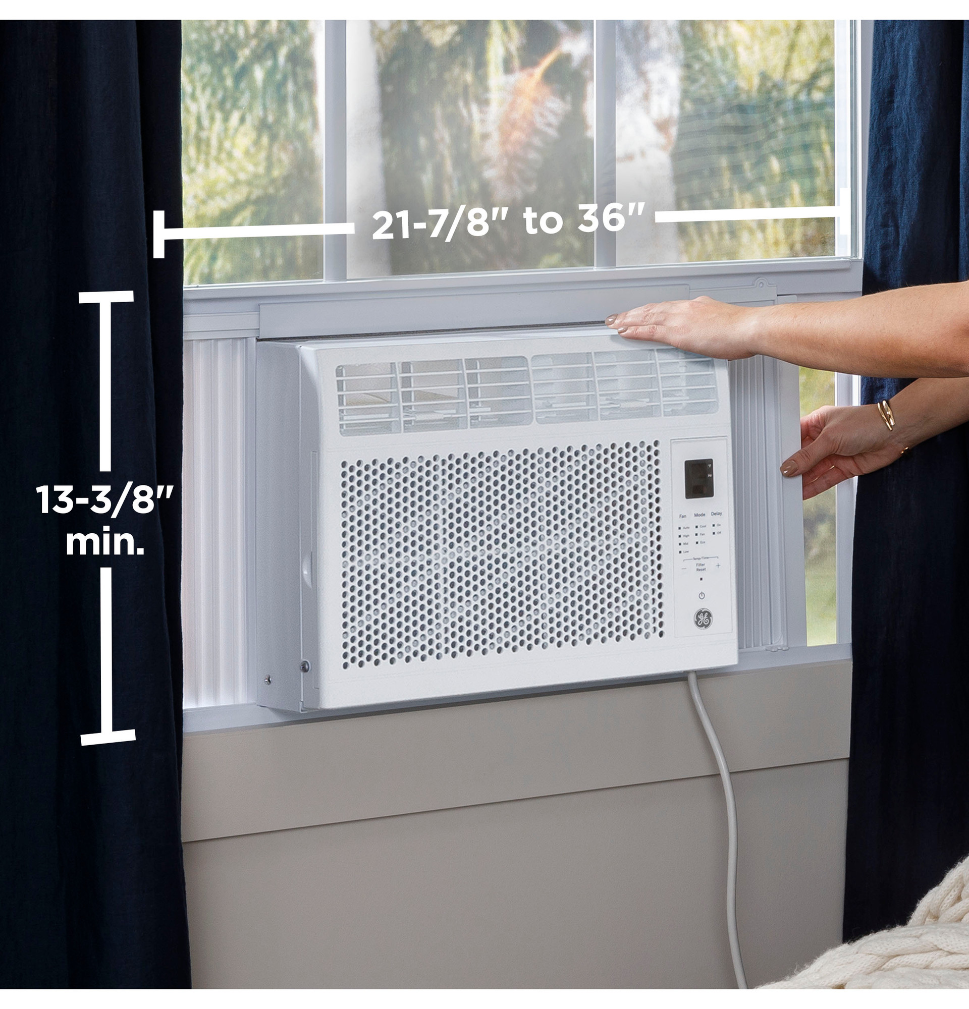 5,000 BTU Electronic Window Air Conditioner for Small Rooms up to 150 sq ft. AWCS05BWB