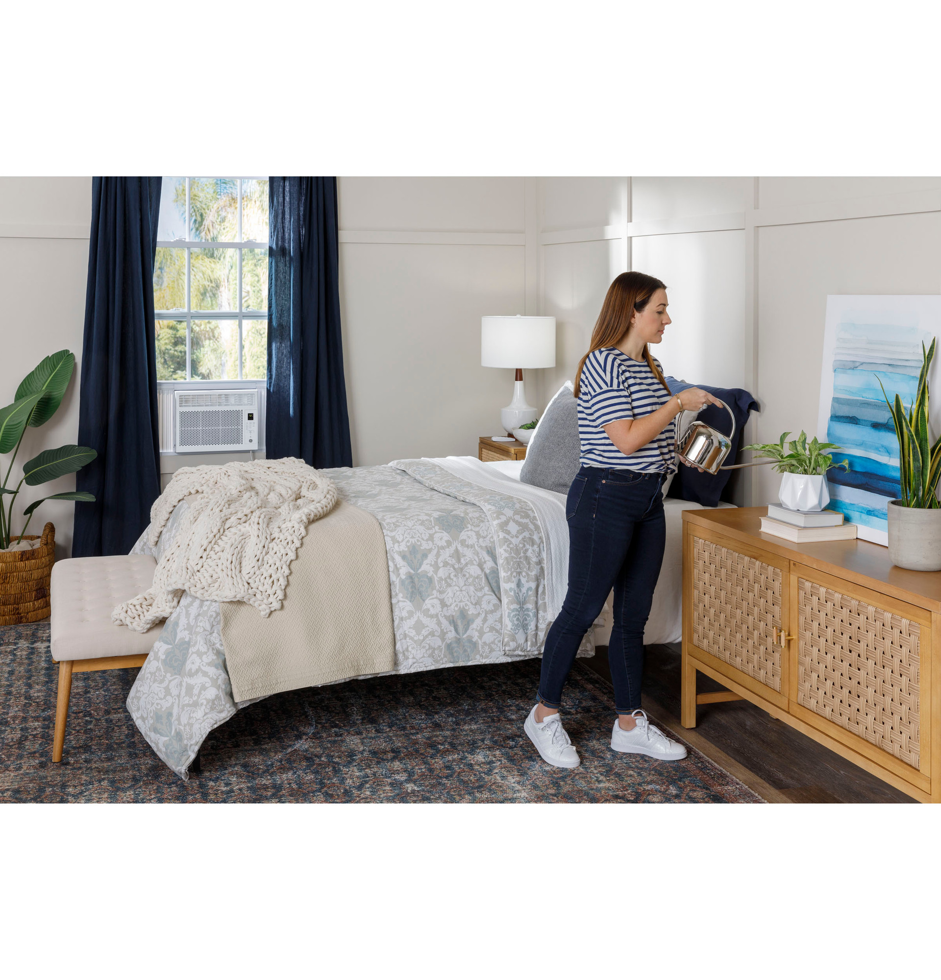 6,000 BTU Electronic Window Air Conditioner for Small Rooms up to 250 sq ft. AWCS06BWB, product image 2 of 12
