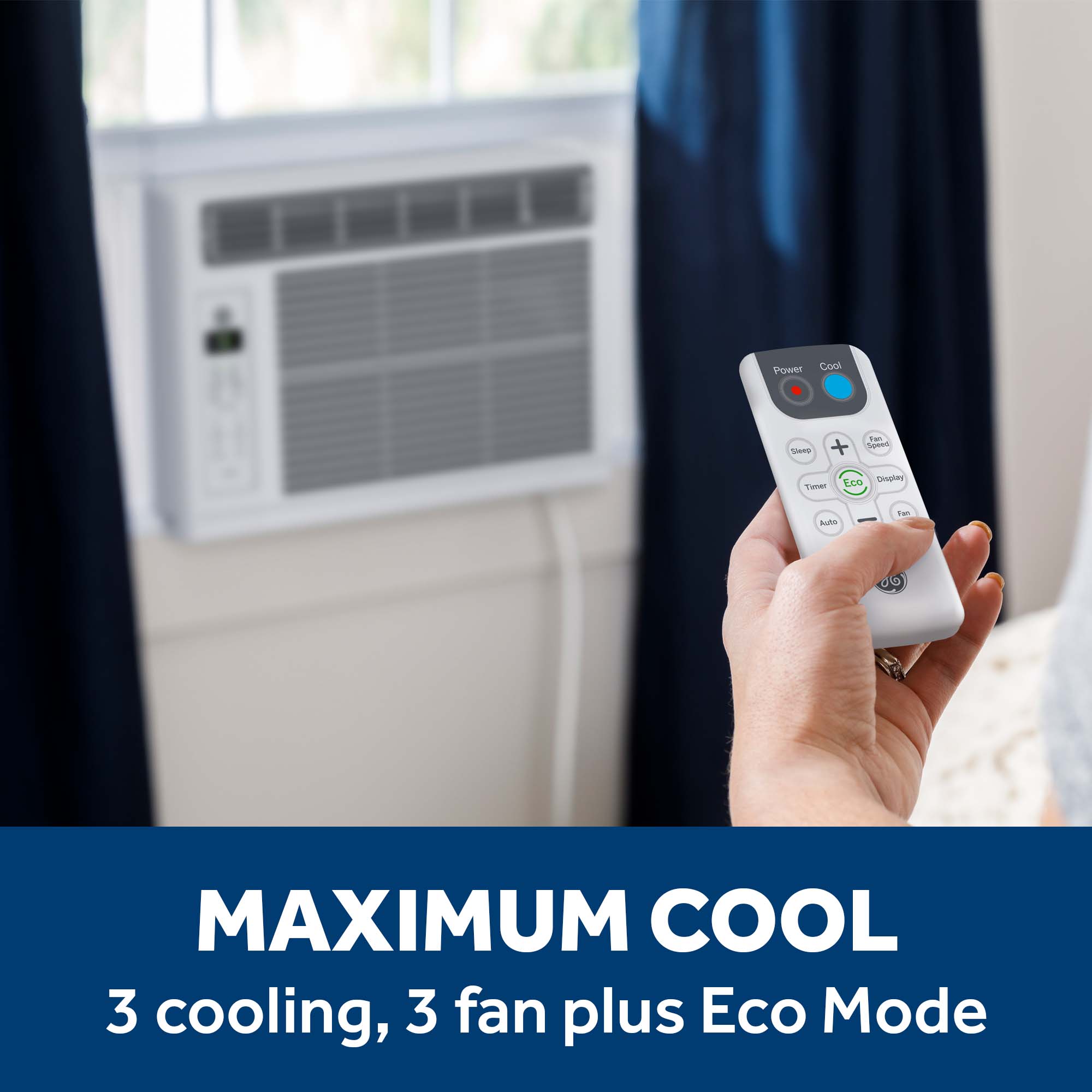 6,000 BTU Electronic Window Air Conditioner for Small Rooms up to 250 sq ft. AWES06BWF