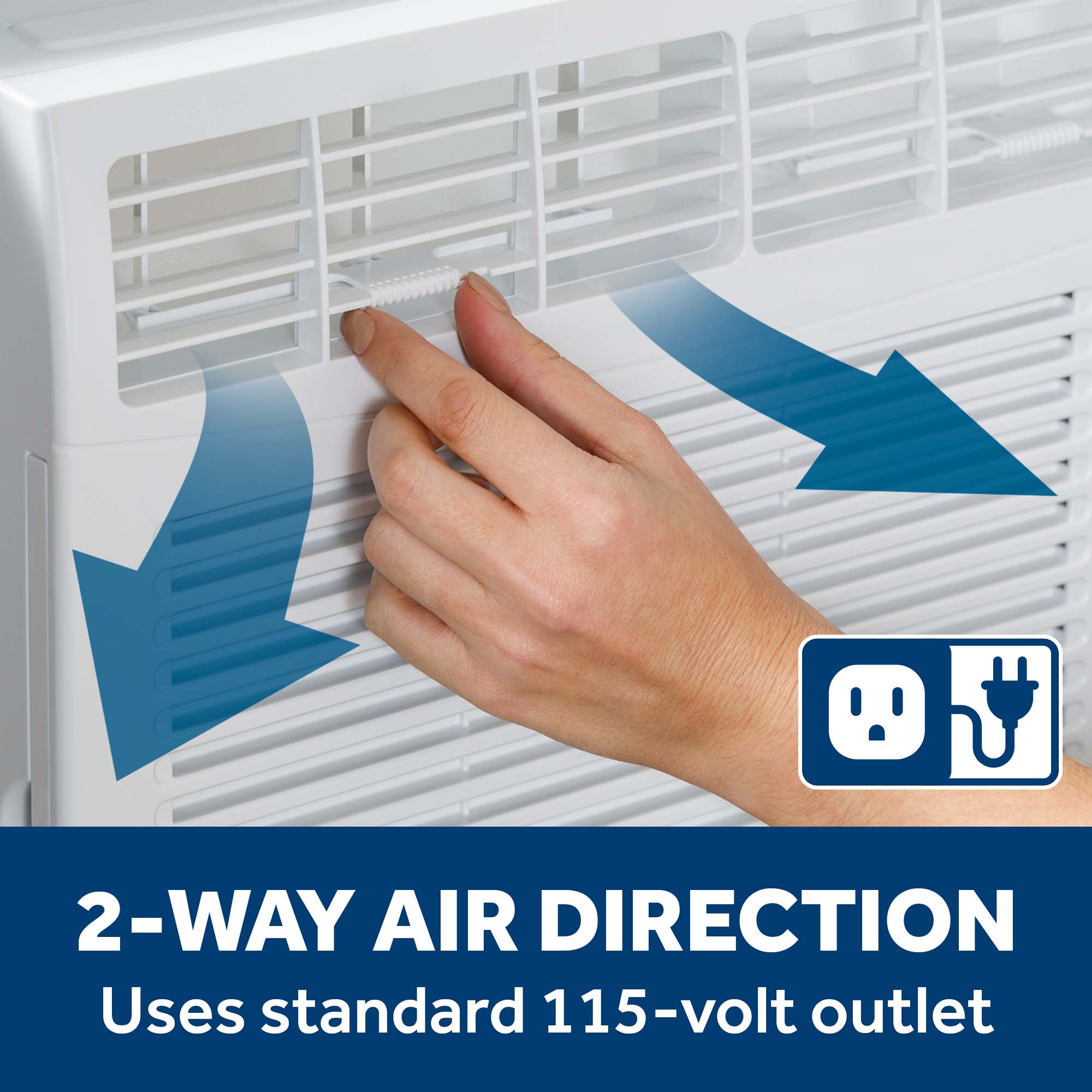 6,000 BTU Electronic Window Air Conditioner for Small Rooms up to 250 sq ft. AWES06BWF