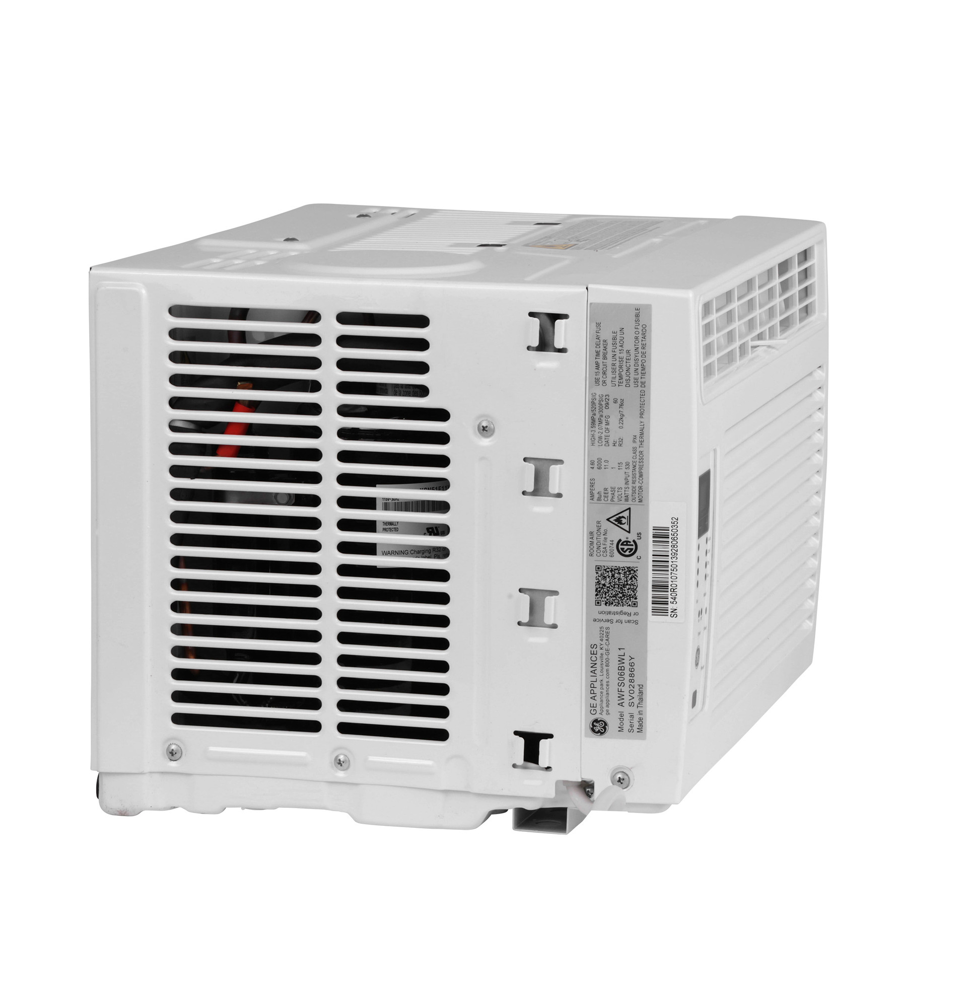 GE® 6,000 BTU Electronic Window Air Conditioner for Small Rooms up to 250 sq ft. AWFS06BWL