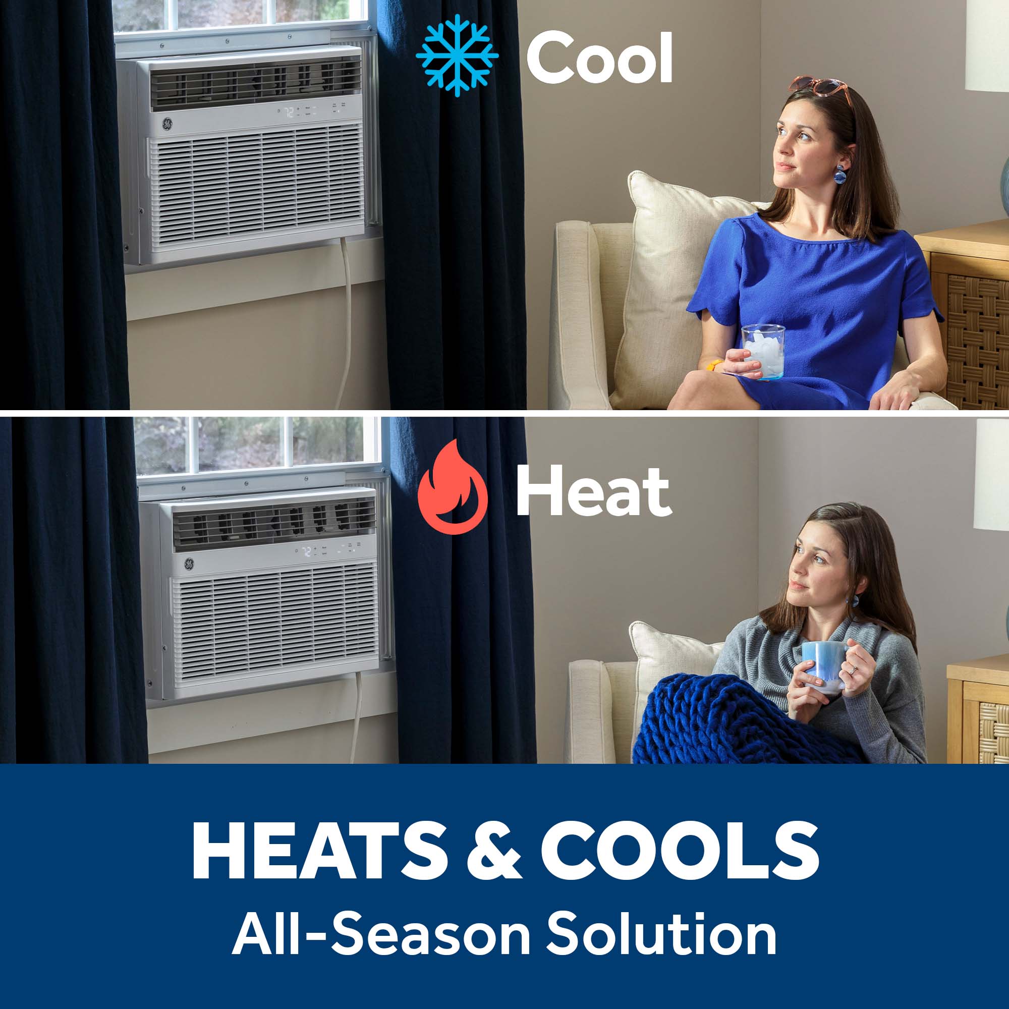 8,000 BTU Smart Heat/Cool Electronic Window Air Conditioner for Medium Rooms up to 350 sq. ft. view 19