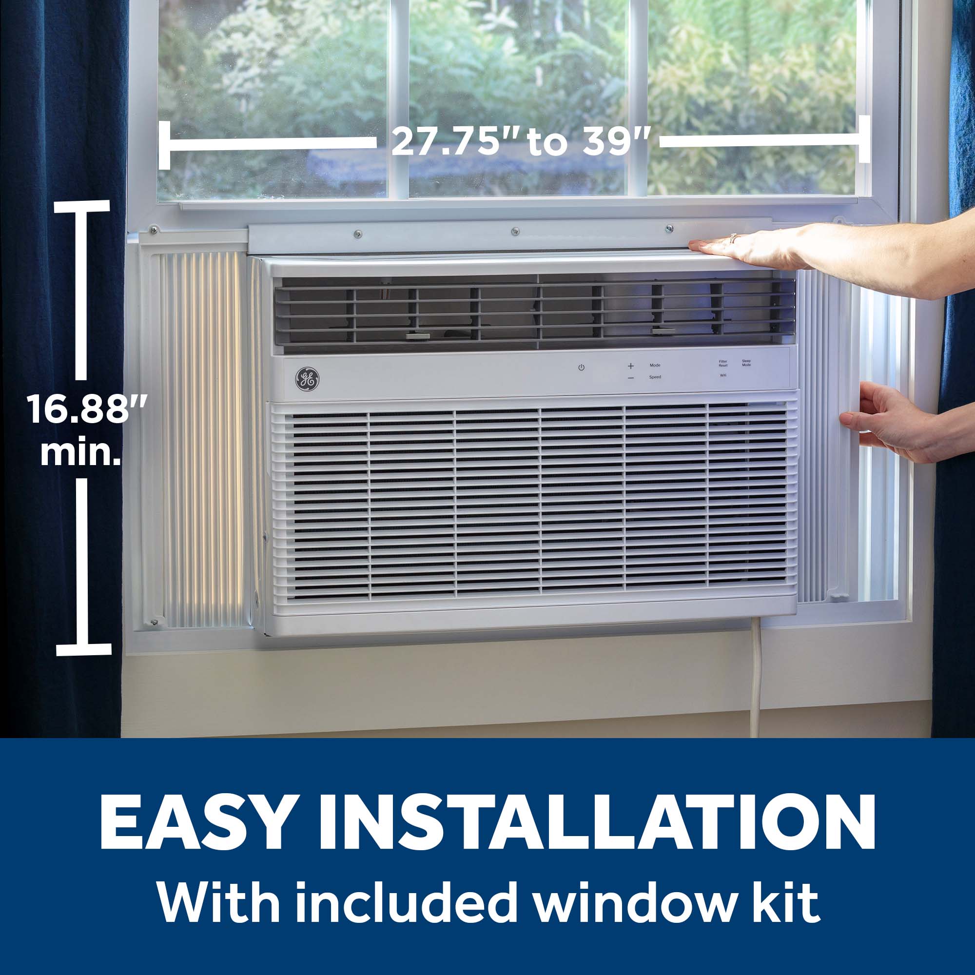 8,000 BTU Smart Heat/Cool Electronic Window Air Conditioner for Medium Rooms up to 350 sq. ft. view 23