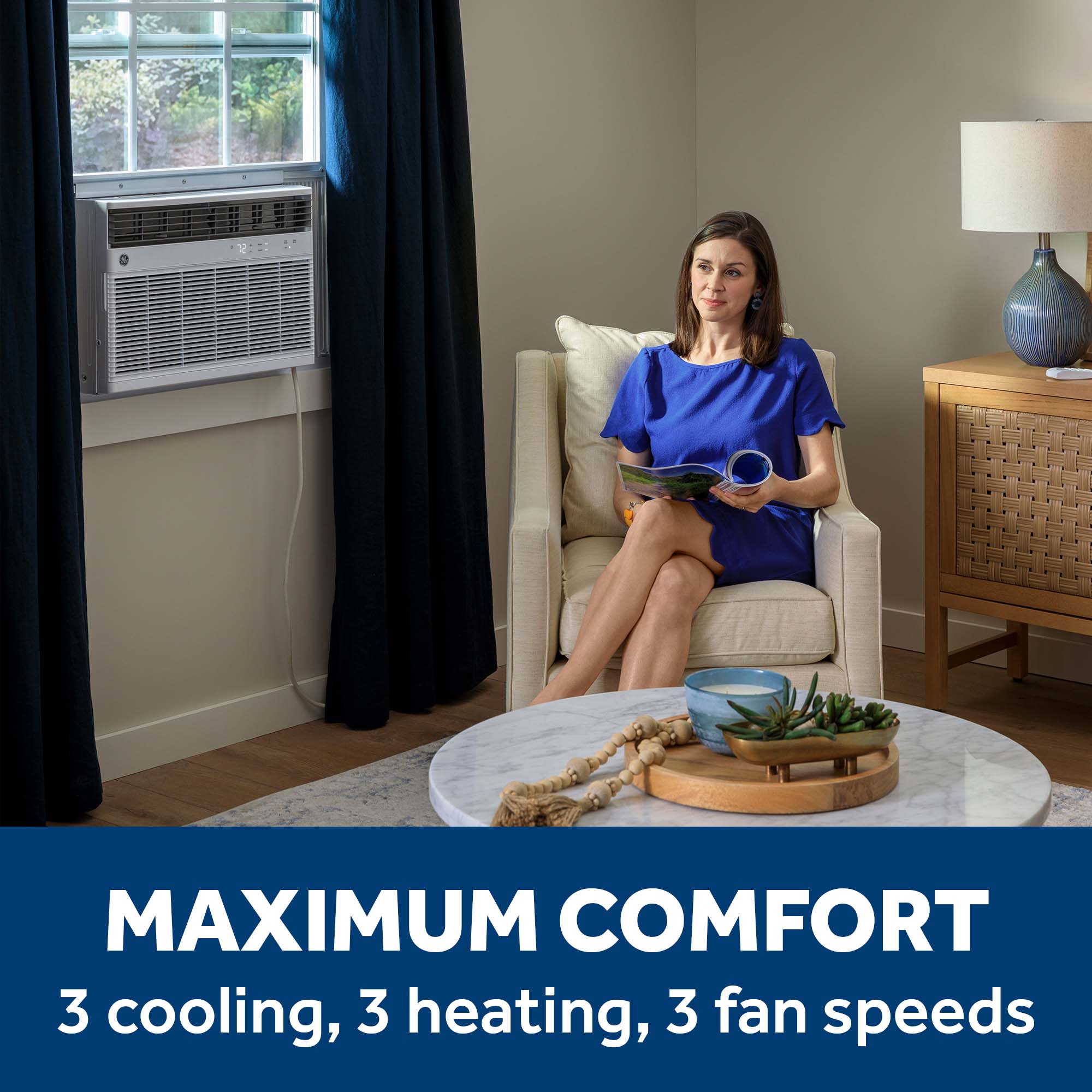 8,000 BTU Smart Heat/Cool Electronic Window Air Conditioner for Medium Rooms up to 350 sq. ft. view 25