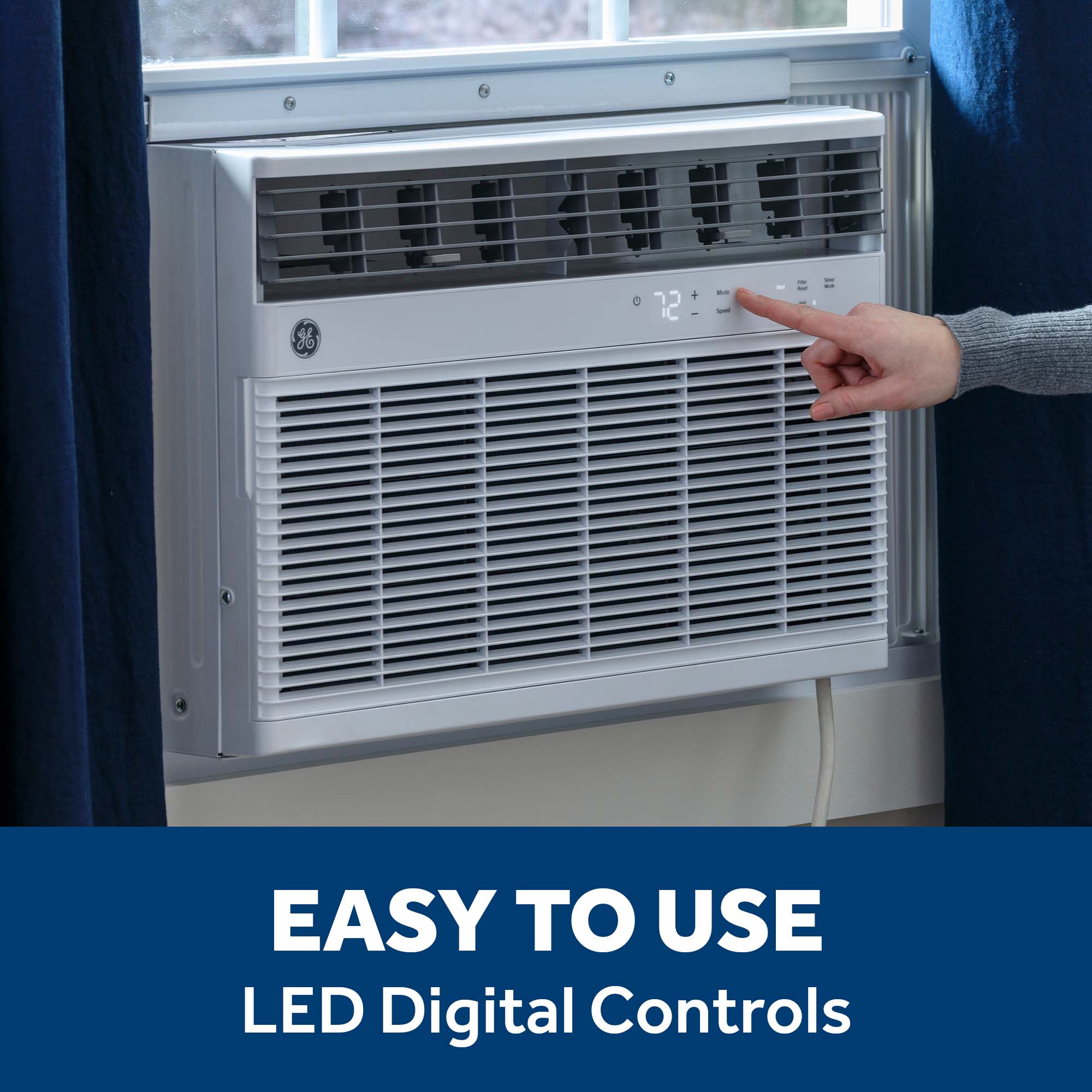8,000 BTU Smart Heat/Cool Electronic Window Air Conditioner for Medium Rooms up to 350 sq. ft. view 20