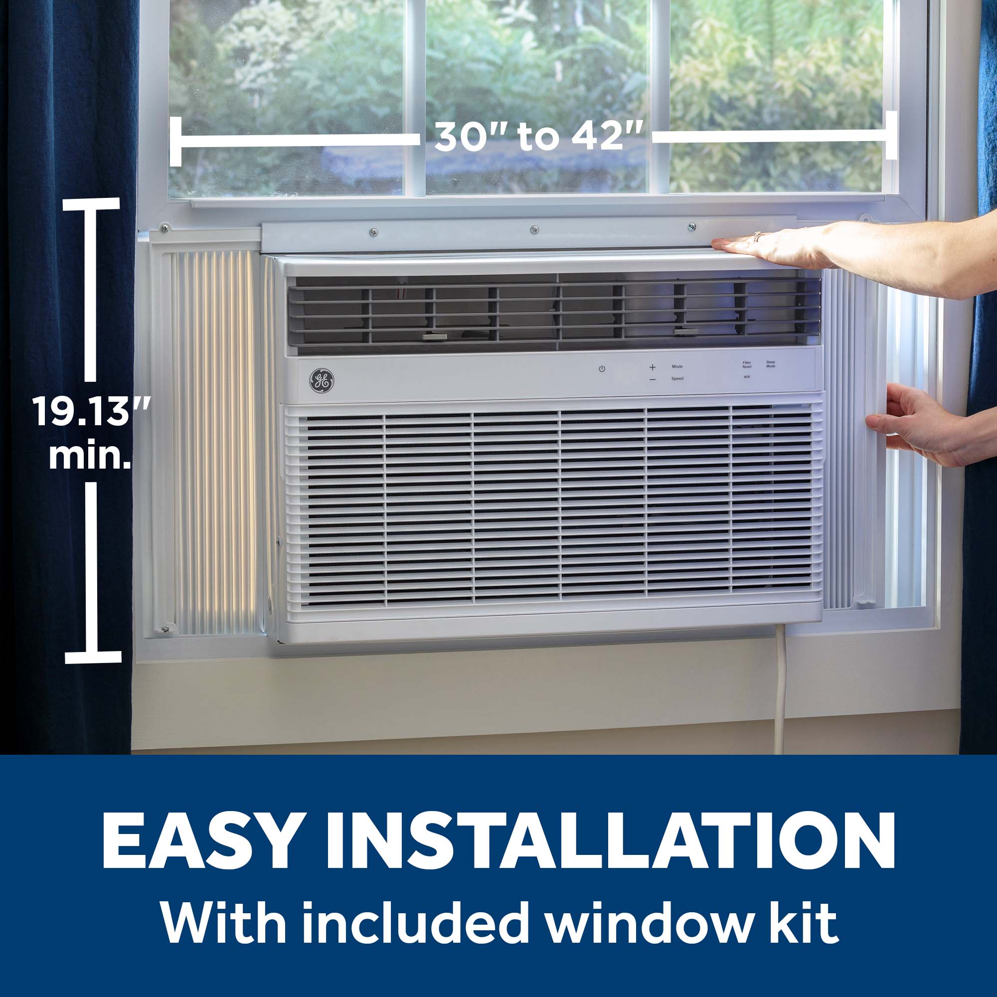 24,000 BTU Smart Heat/Cool Electronic Window Air Conditioner for Extra-Large Rooms up to 1,500 sq. ft. view 23