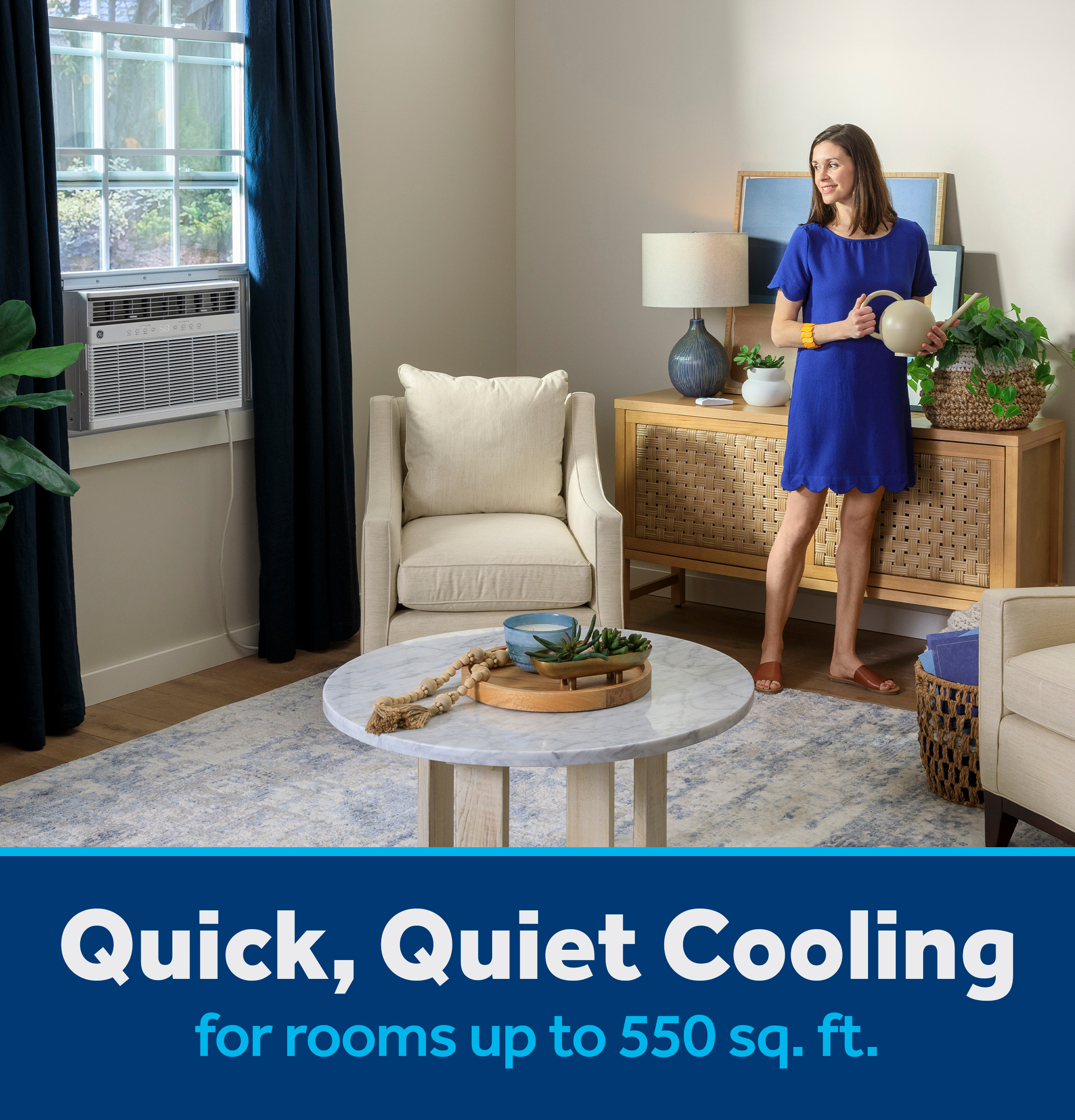 11,000 BTU Smart Heat/Cool with Heat Pump Electronic Window Air Conditioner for Large Rooms up to 550 sq. ft. AWGP12WWA