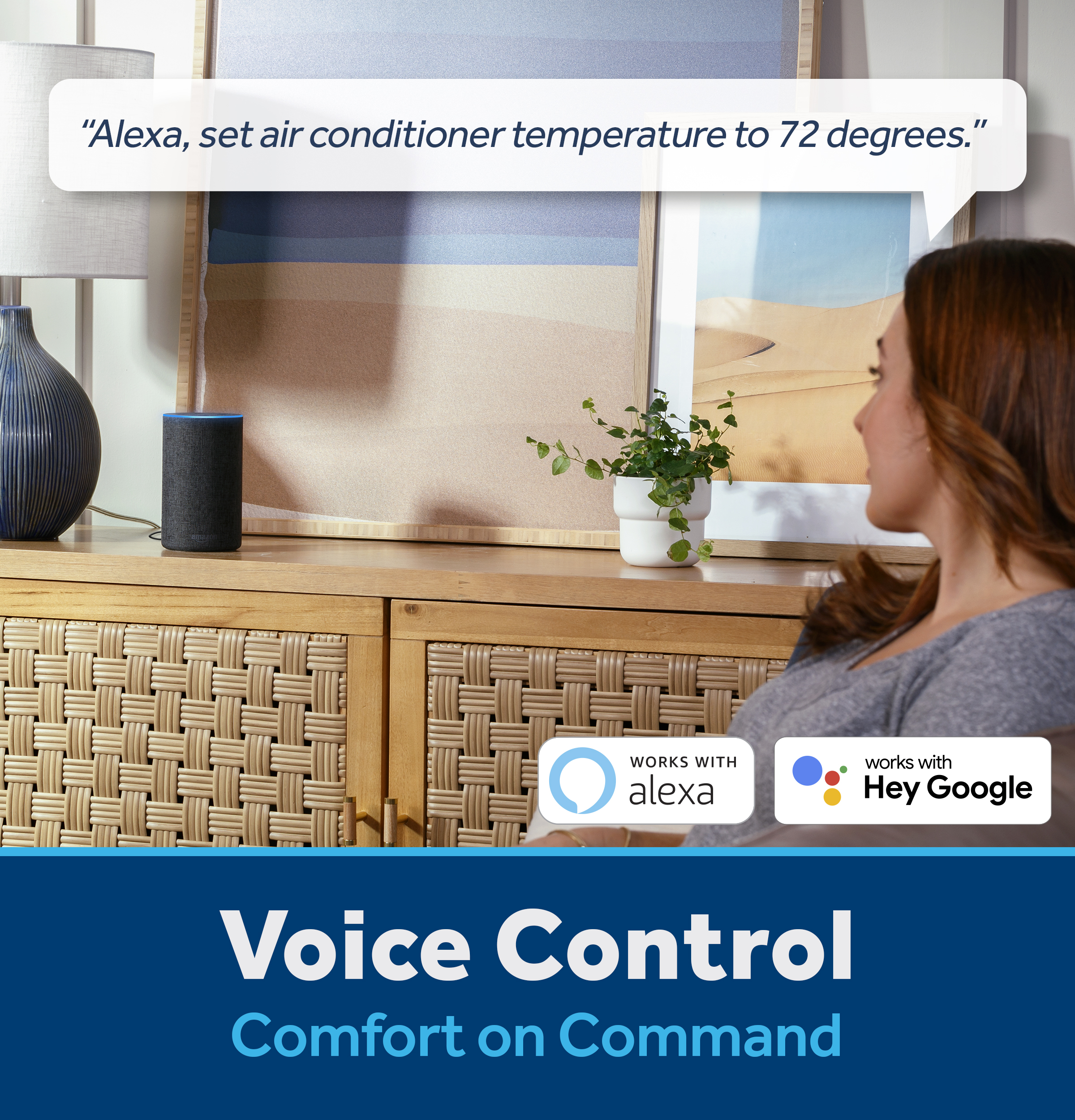 11,000 BTU Smart Heat/Cool with Heat Pump Electronic Window Air Conditioner for Large Rooms up to 550 sq. ft. view 5