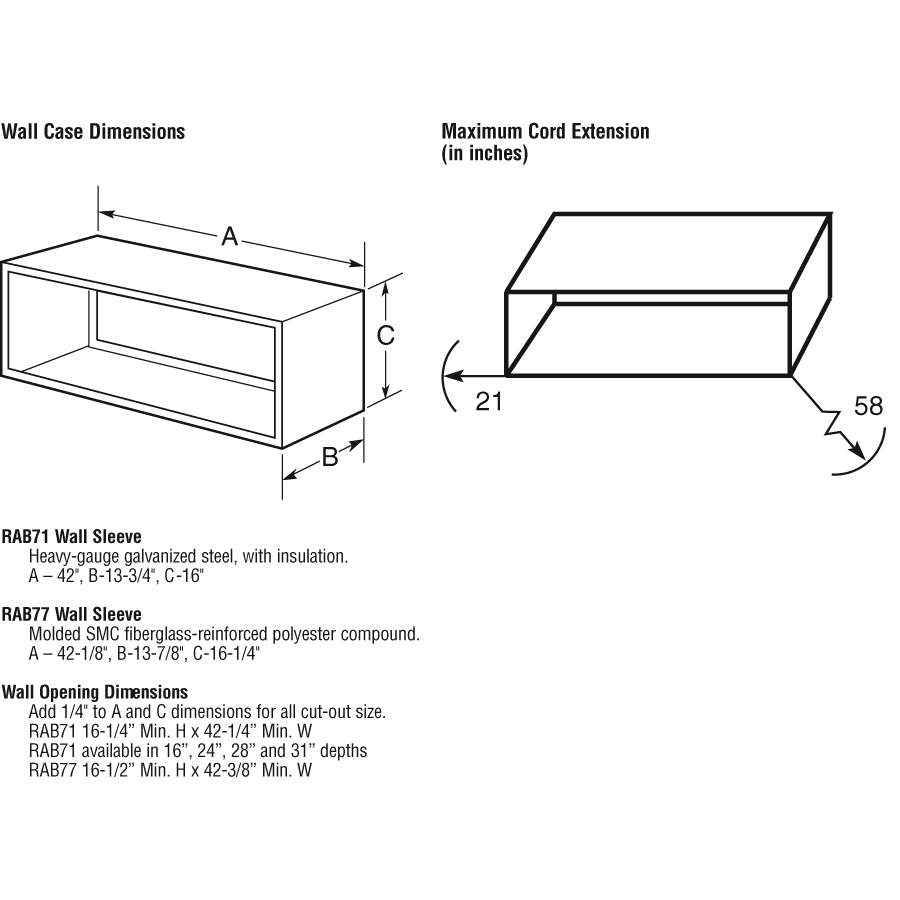Zoneline Cooling and Electric Heat Unit with Makeup Air, 230/208 Volt view 13