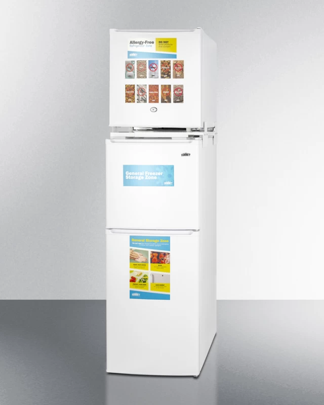 19" Wide Allergy-Free Refrigerator/General Purpose Refrigerator-Freezer Combination AZRF7W