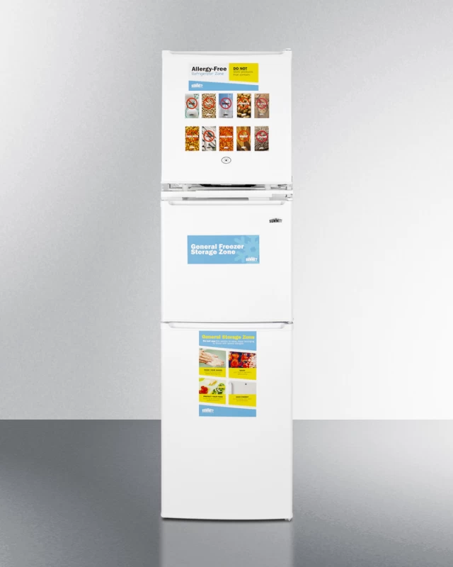 19" Wide Allergy-Free Refrigerator/General Purpose Refrigerator-Freezer Combination AZRF7W