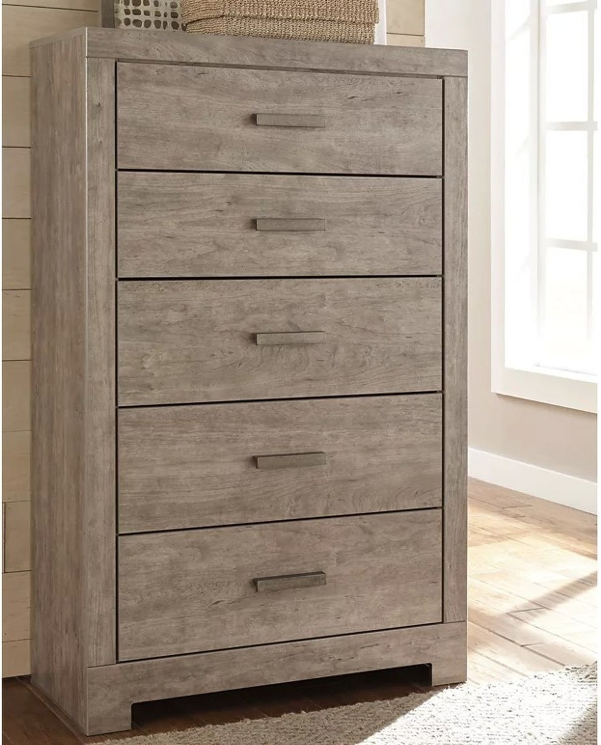 Culverbach Gray 5 Drawer Chest B07046