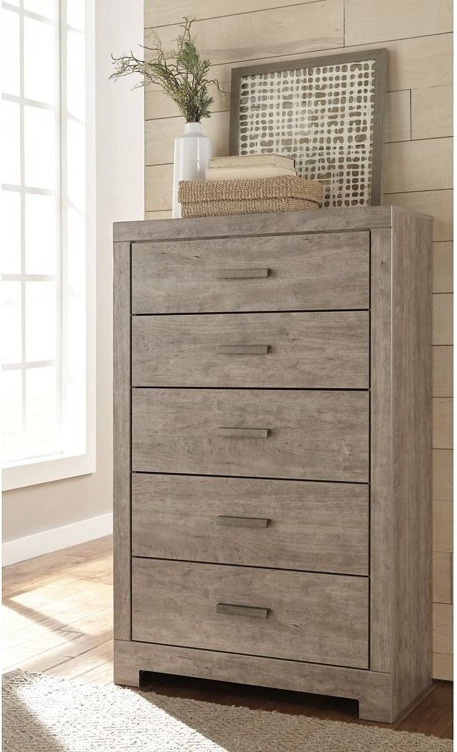 Culverbach Gray 5 Drawer Chest B07046