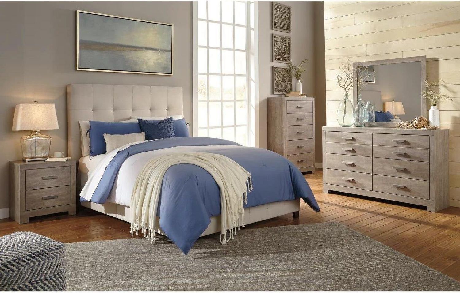 Culverbach Gray 5 Drawer Chest B07046