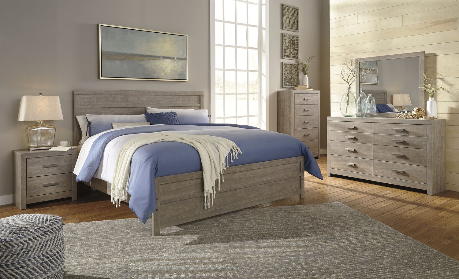 Culverbach Gray 5 Drawer Chest B07046