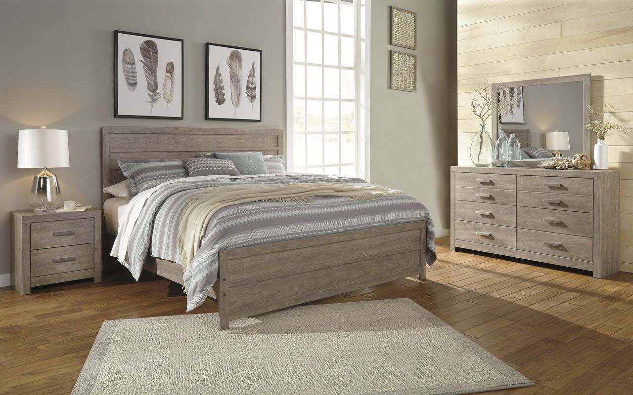 Culverbach Gray 2 Drawer Nightstand B07092