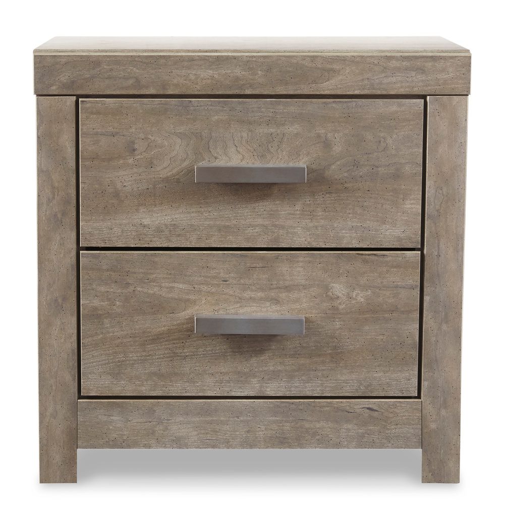 Culverbach Gray 2 Drawer Nightstand B07092