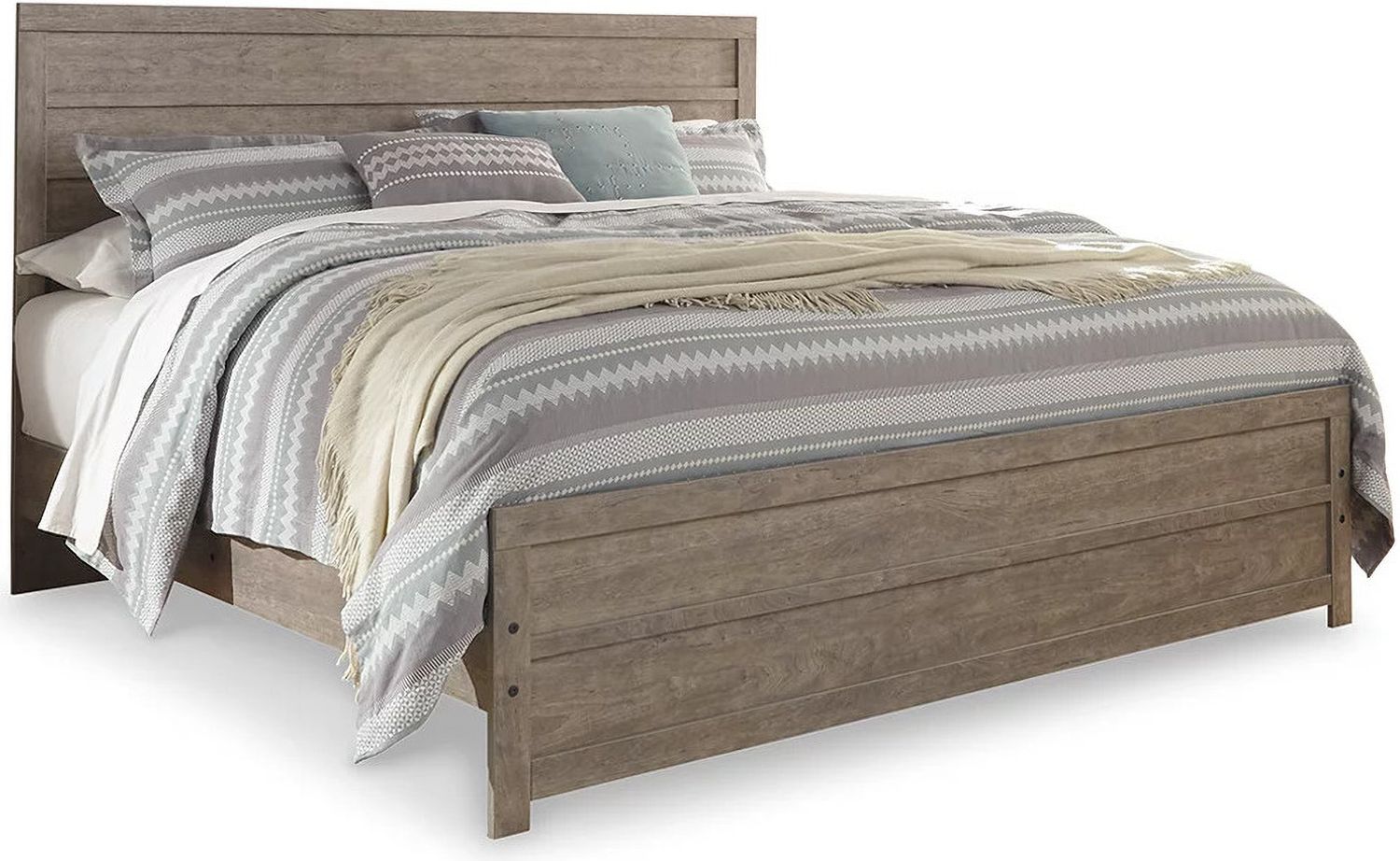 Culverbach Grey King Panel Bed B070B10