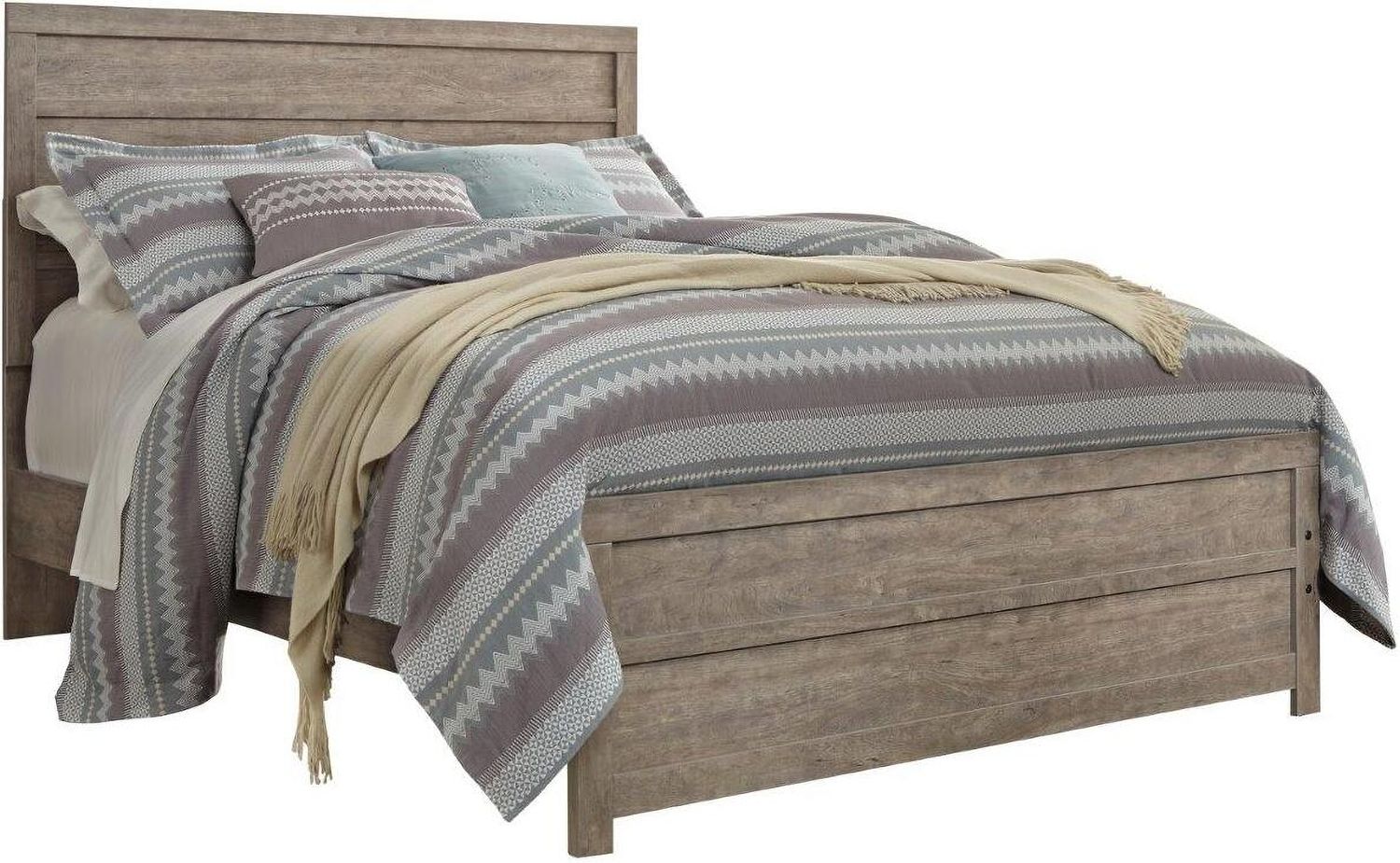 Culverbach Grey Queen Panel Bed B070B8