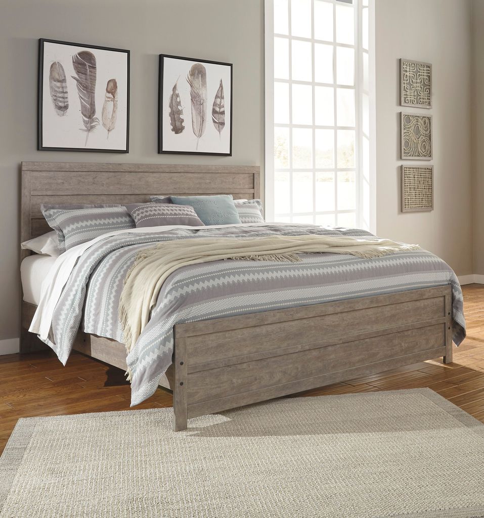 Culverbach Grey Queen Panel Bed B070B8