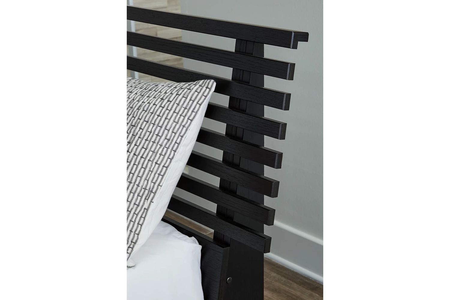 Danziar Black King Slat Headboard Only B1013158