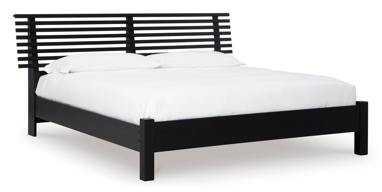 Danziar Black King Slat Headboard Only B1013158