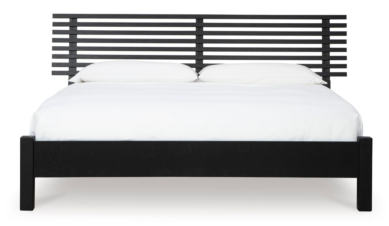 Danziar Black King Slat Headboard Only B1013158