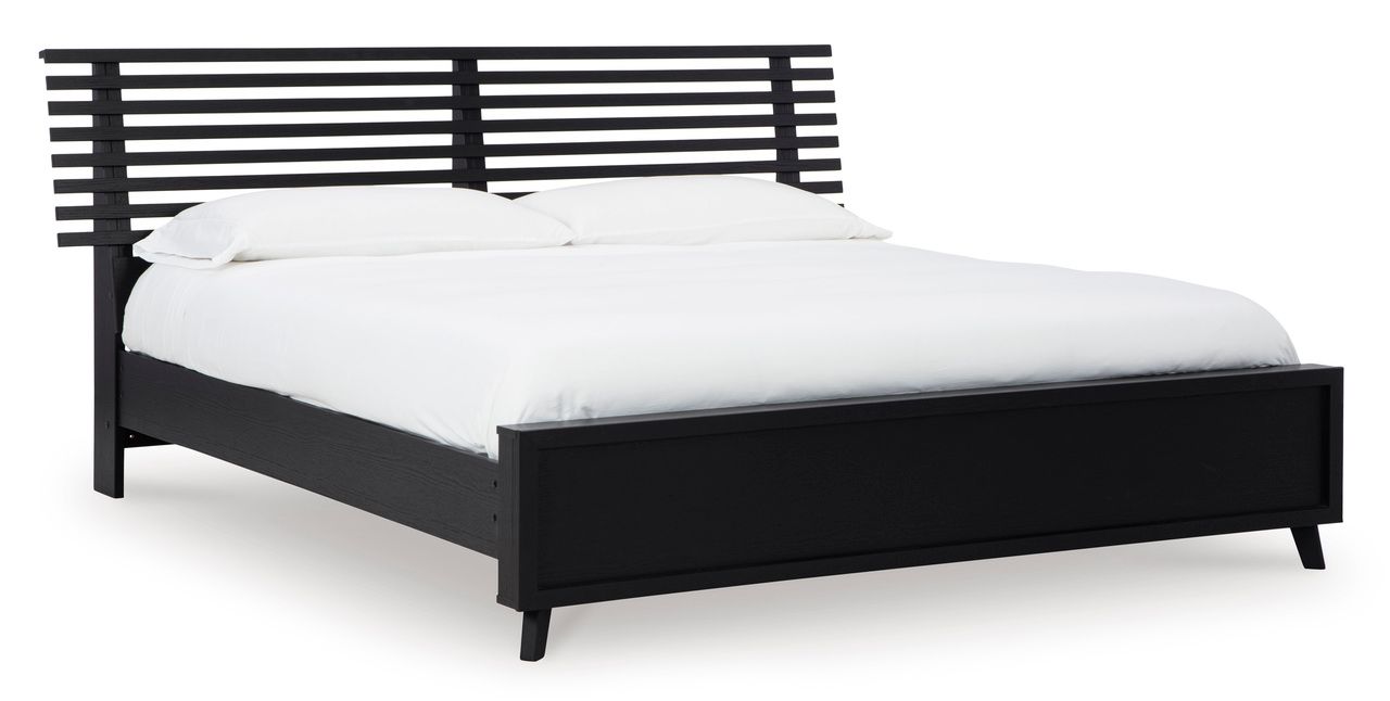 Danziar Black King Slat Headboard Only B1013158