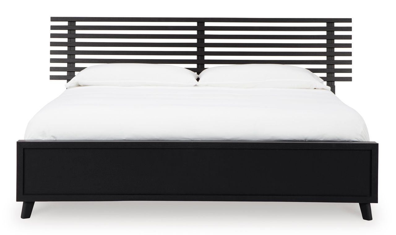 Danziar Black King Slat Headboard Only B1013158